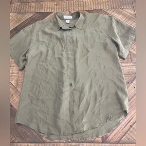 vintage 90s Compagnie Internationale Express 100% silk blouse